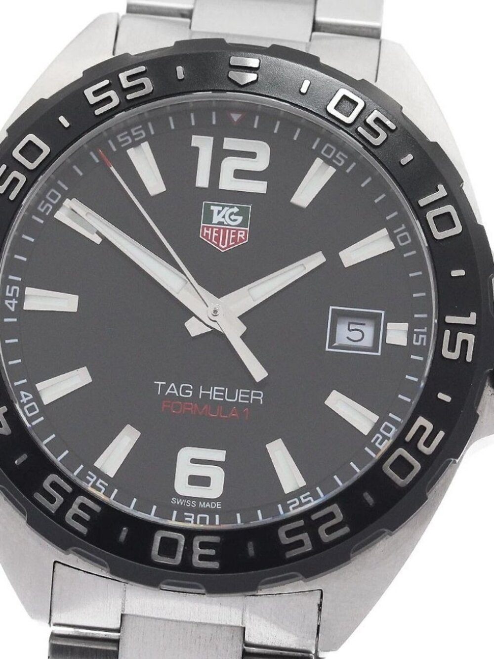 TAG HEUER Formula 1 WAZ1110 Date Black Dial Quartz Men's Watch_960182